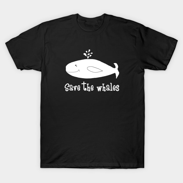 Save The Whales T-Shirt by FruitflyPie